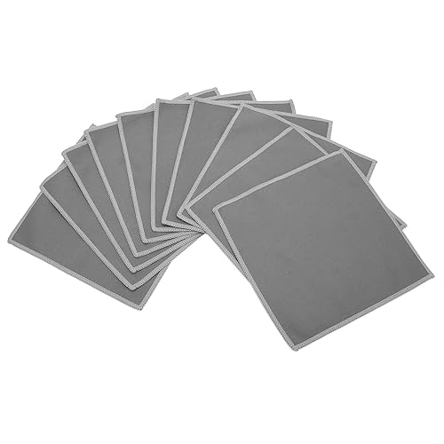 10 toallitas de limpieza para audífonos, removedor de polvo de microfibra, toallitas de limpieza reutilizables para gafas, toallitas secas y