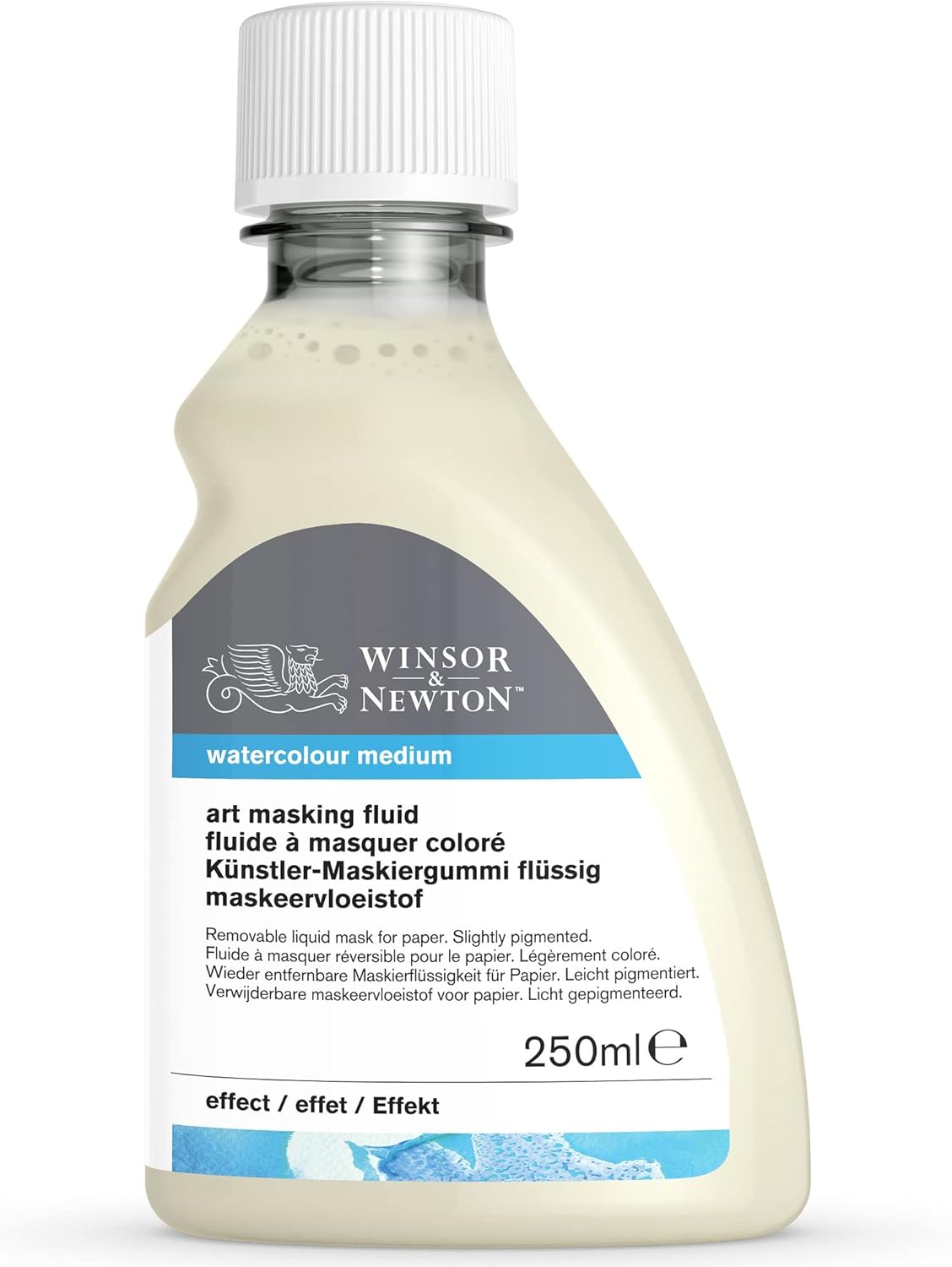 Winsor & Newton 250ml Watercolour Masking Liquid - Masking Fluid for Paper