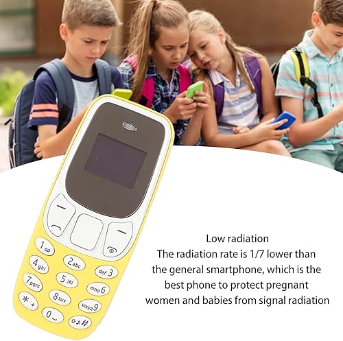 Vista 3 de Heayzoki Mini teléfono inteligente, teléfono celular desbloqueado, doble SIM manos BT dialer GSM 2 en 1 teléfono más pequeño, reproductor de música