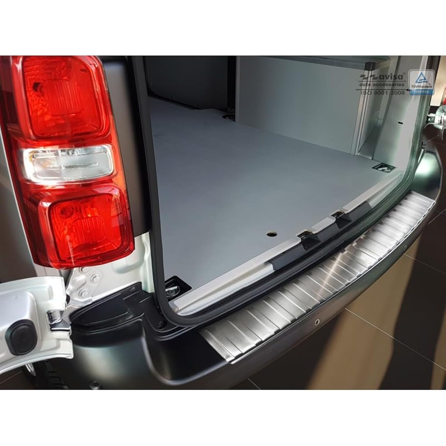 Avisa 2/35994 Stainless Steel Rear Bumper Protector Jumpy/ Expert 2016 'Ribs' (Silver)