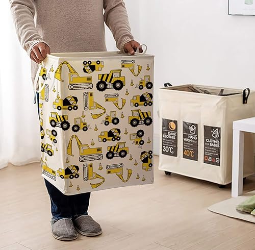 Miniatura 5 de Runtoo Cesta grande para la ropa sucia, plegable, para la ropa sucia, con tapa, lona impermeable, plegable, para guardar juguetes, transporte de