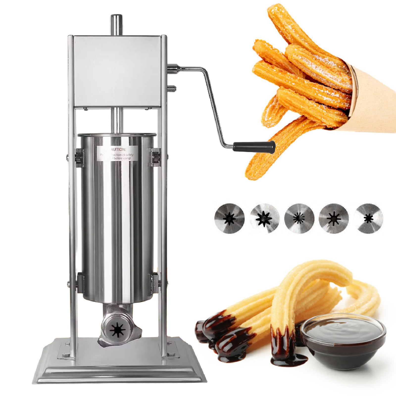 Machine à fabriquer 5 buses verticales en acier inoxydable pour boulangerie, usine alimentaire, cafétéria