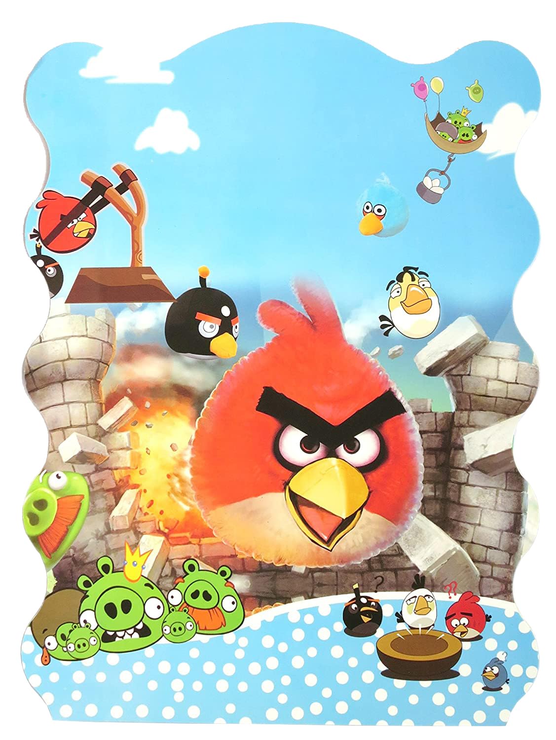 Funcart Angry Bird Multicolor Bird Pinata Khoi Bag, Kids Party Favors for Kids Goodie Bags Stuffer Birthday Toy Party Favors Bag - Image 5 thumbnail