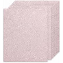 30 Sheets Pink Glitter Cardstock 8.5 x 11 Inches, 92lb/250gsm No Shed Sparkling Card Stock Paper for Card Making, DIY Crafts, Scrapbooking, Compatible with Cricut, Party Decorations, School Supplies