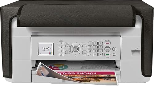 Miniatura 8 de kwmobile Cubierta antipolvo compatible con Brother MFC-J1010DW - Funda de impresora - Funda protectora de tela - Gris oscuro