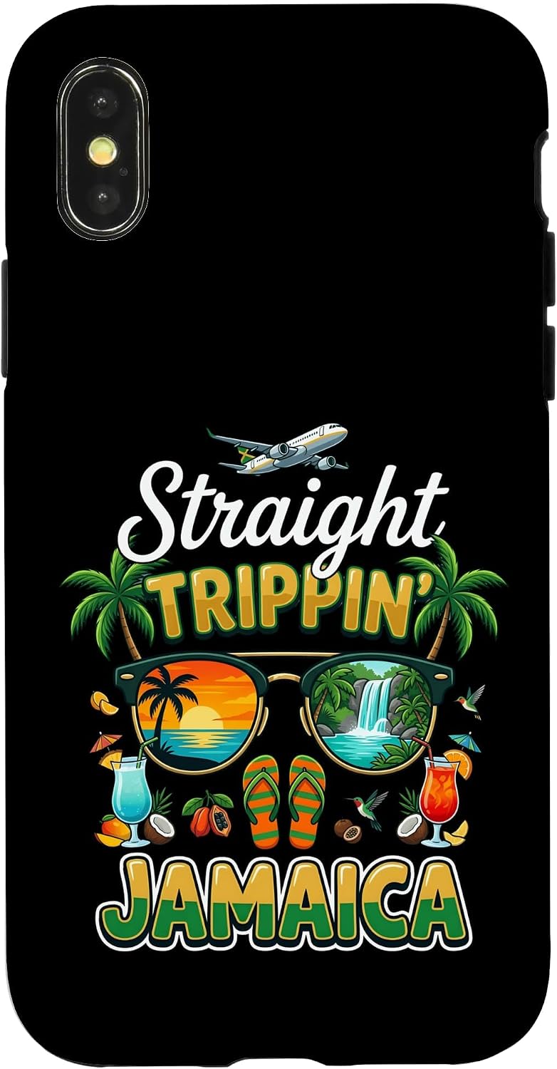 Straight Trippin' Jamaica Tropical Vacation Sunset Case for iPhone 15 image 5