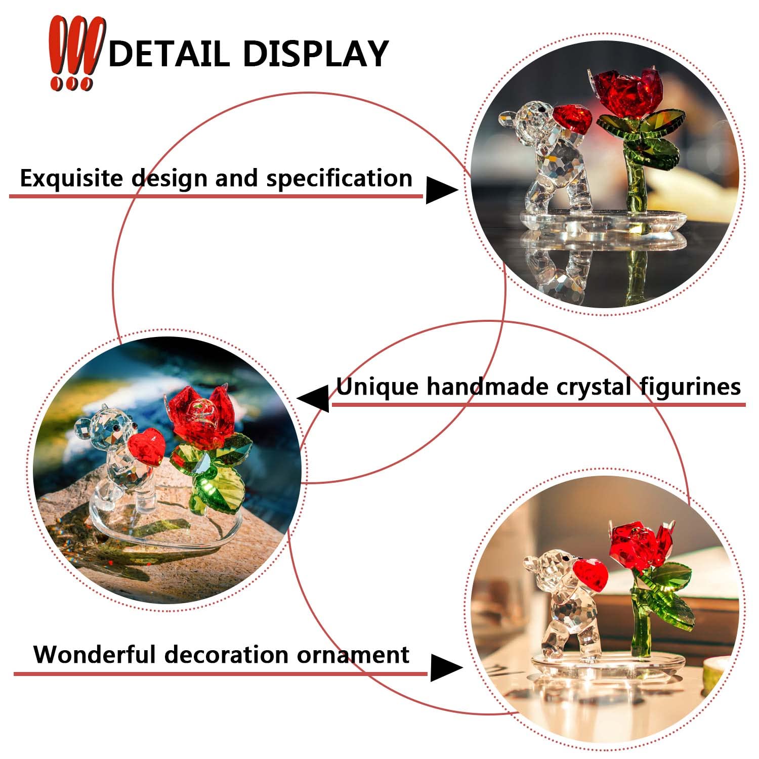 Figurines D'animaux Mignons En Cristal Clair, 30 Styles, Sculpture En Verre, Presse-papier, Décorations De Maison, Ornement De Table, Cadeau De Noël Pour Enfants Et Dames