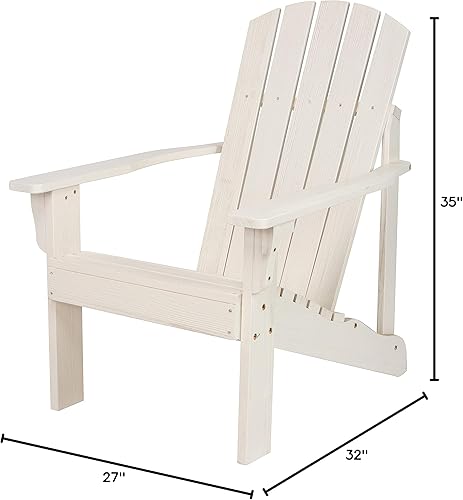 Miniatura 3 de Silla de Adirondack de madera moderna de mediados de siglo de Shine Company, sillas de patio para hoguera al aire libre, respaldo y asiento