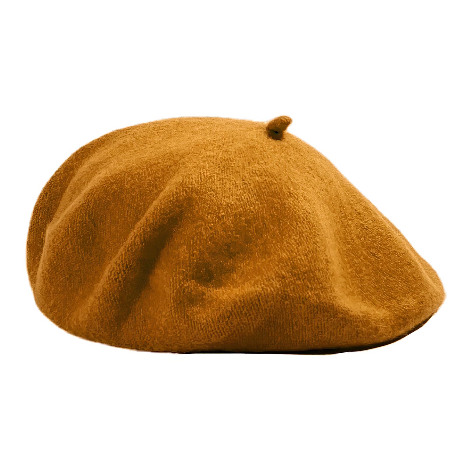 Anei Women's Dark Khaki Classic Wool Berets For ,Stylish French Beret Hats， Autumn And Winter England Retro Hundredwith Autumn Octagonal Beret