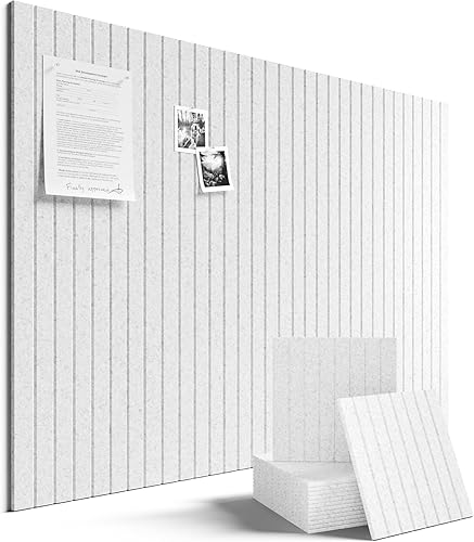 Miniatura 66 de FLUXYNARA - Tablero de anuncios de fieltro 48 x 36 pulgadas, alternativa al corcho, paquete de 12, 70 lengüetas adhesivas, panel de pared grueso