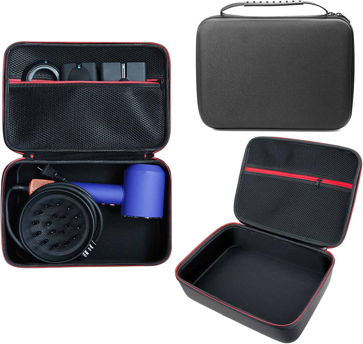 Hard Travel Carry Case Compatible with Supersonic Nural HD16, Hair Dryer and Accessories Protective Case Storage Box