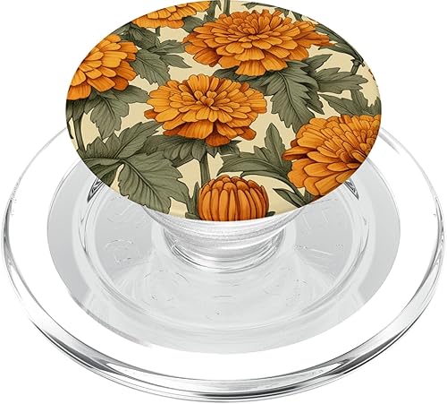 Miniatura 13 de PopSockets PopGrip estándar de acuarela Marigold Flower
