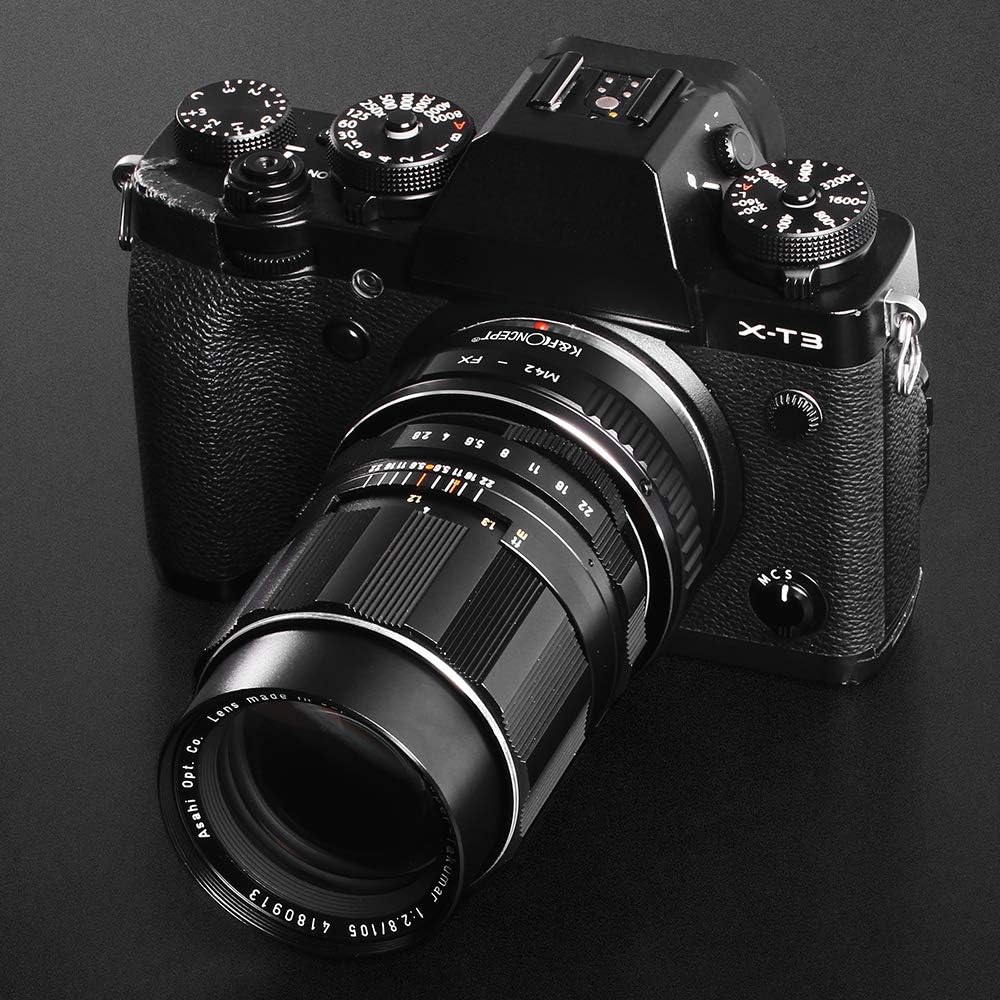 K F Concept Adapter do montażu obiektywu M42 na FX M42 obiektyw kompatybilny z adapterem aparatu bezlusterkowego Fujifilm serii X