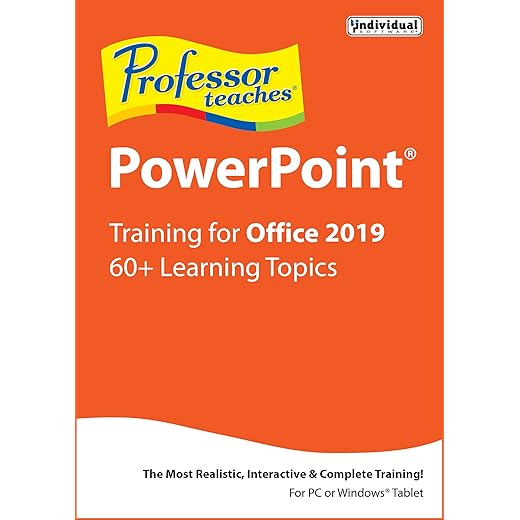 Professor Teaches PowerPoint 2019 [PC Download]