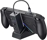 JSAUX Estação de ancoragem compatível com ROG Xbox Ally X (2025)/ROG Ally (X)/Steam Deck/Legion Go S, 6 em 1 Dock com HDMI 4K@120Hz, Gigabit Ethernet, USB e USB-C 3.2 Gen 1, carregamento 100W-HB0609
