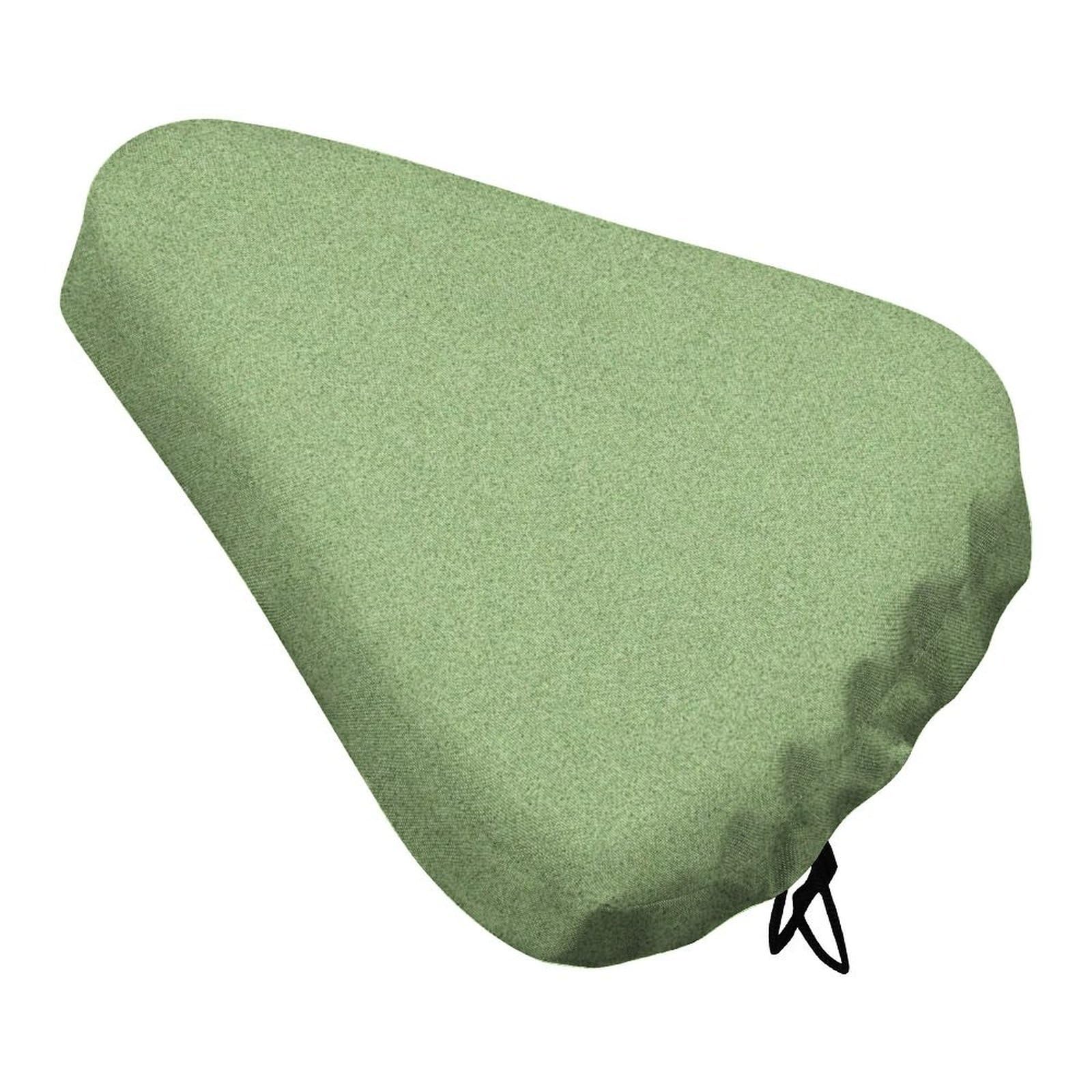 Treer Bike Seat Cover Waterproof, Outdoor Bicycle Saddle Rain Dust Cover with Elastic, Water Resistant Bicycle Seat Protector Shield Non-Slip for Journey and Travel (Light green,27x37cm)