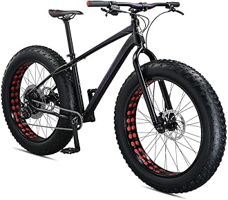 MongooseArgus Sport Fat Tire Mountain Bike, 26 Inch Bike for Men and Women, 10 Speed, Aluminum Frame, Knobby Mountain Fat Tires, Shimano Deore Shifters, Hydraulic Disc Brakes, Adult Bicycle