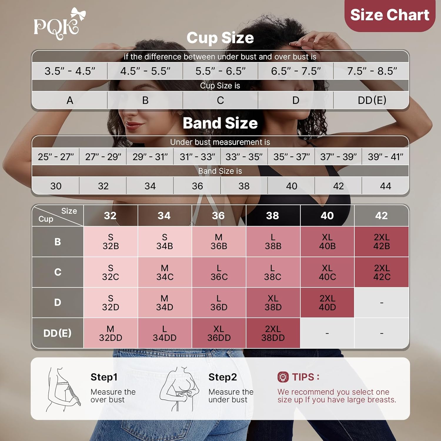 Wireless Bras for Women Deep V Design Flexible Soft Bralette Seamless T Shirt Supportive Bra No Underwire - Image 8