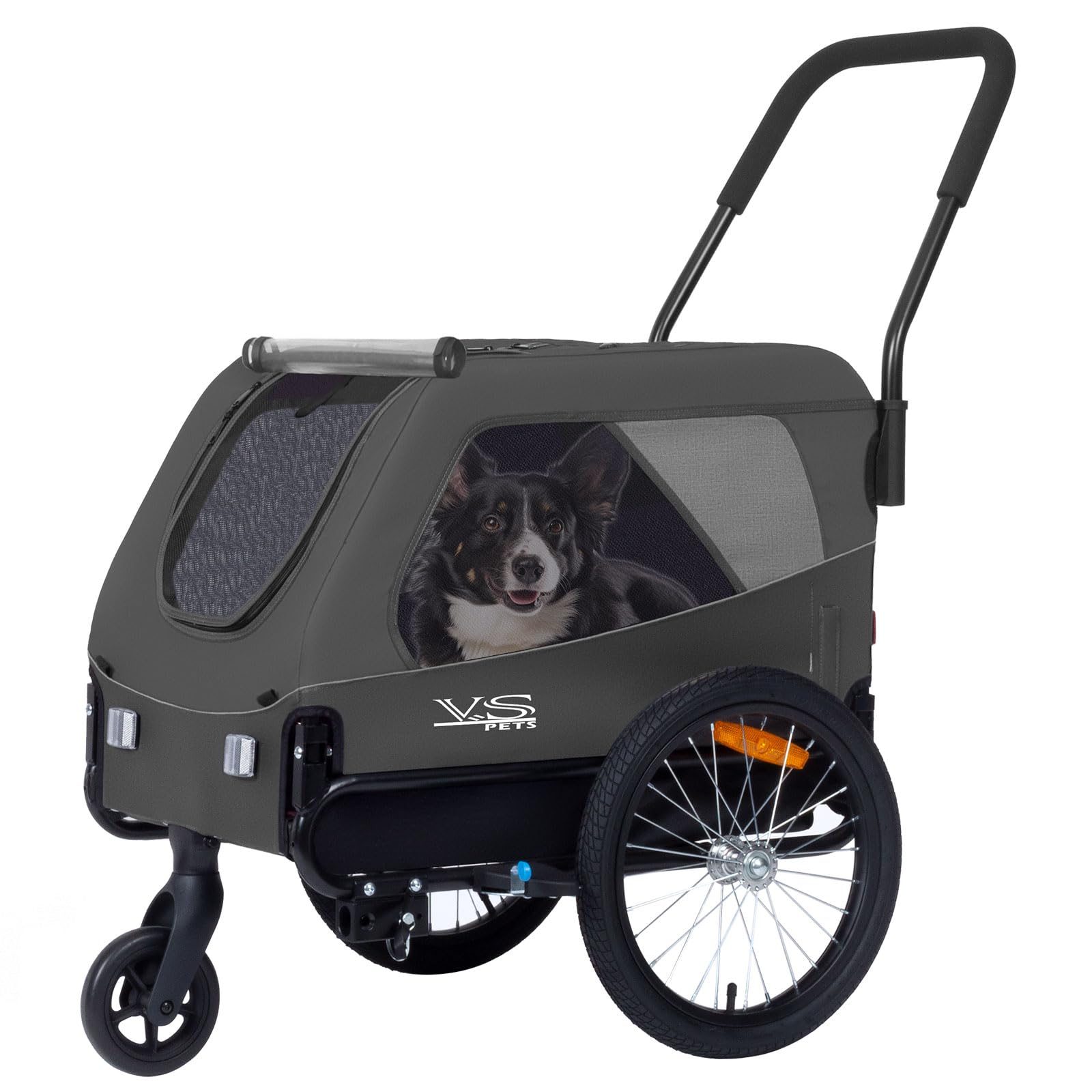 Tiggo VS Pets Medium Hundeanhänger & Buggy 2in1 Fahrradanhänger Hundebuggy Jogger 80204