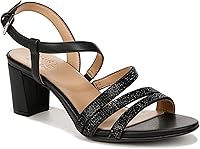 Naturalizer Women's Bridget 4 Rhinestone Strappy Heeled Sandals - 2.5" Block Heel with Contour+ Comfort