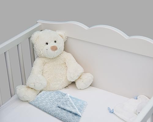 Miniatura 3 de Manta para bebé de Rosebud - Manta de lujo para bebé, esponjosa y cálida - Manta galardonada y acogedora para bebés de invierno (azul, cuna de 30 x