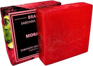 Sabonete Artesanal Hidratante de Morango com Óleo de Rosa Mosqueta e Manteiga de Karité - 100g