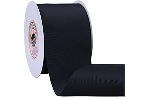 VATIN 3 Inch Black Grosgrain Ribbon: The Embodiment of Elegance and Versatility...