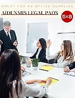 Vista 6 de Small Legal Pads 5x8 Yellow 10 Pack Small Note Pads 5x8 College Ruled Yellow Notepads 80 GSM Lined Pads of Paper Notebook for Work Yellow Small