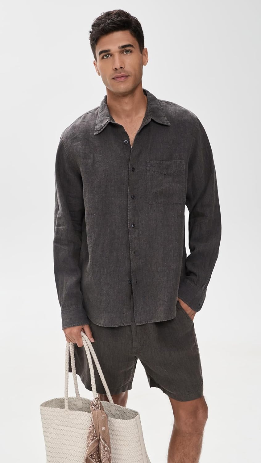 Madewell Men's Long Sleeve Linen Top