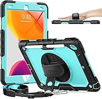 Vista 24 de Timecity - Funda para iPad de 9ª/8ª/7ª generación, de 26 cm, versión 2021/2020/2019, con protector de pantalla integrado, soporte, portalápices