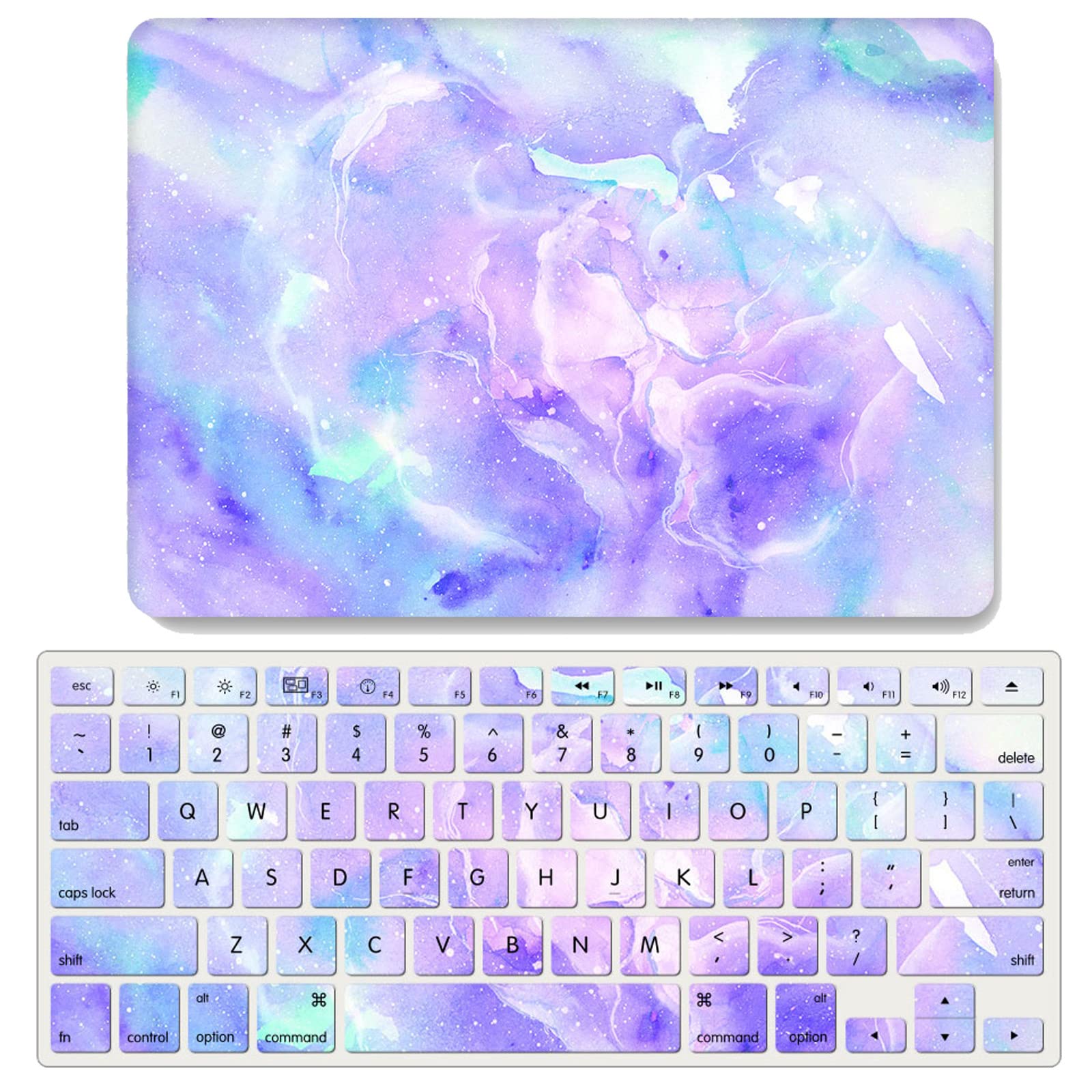 Coque MacBook Pro 15 A1707 A1990 rigide arc-en-ciel avec clavier - 6