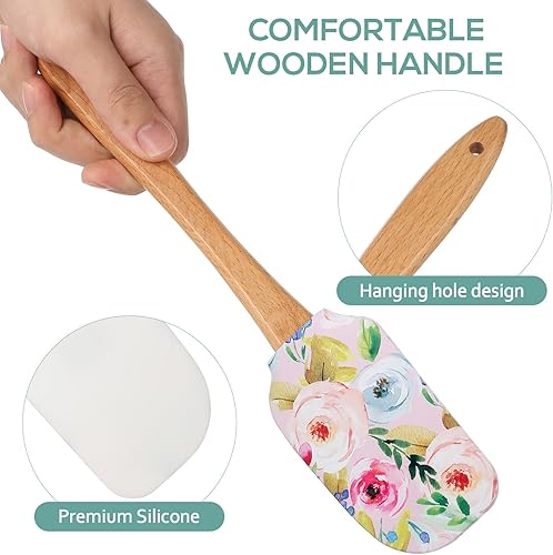Miniatura 6 de 2 espátulas de crema para tartas, raspadores de silicona para tartas, accesorios para tartas, espátulas para hornear espátulas para hornear para