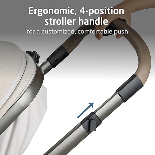 Miniatura 5 de Maxi-COSI Zelia Pro Sistema de viaje 5 en 1 con asiento de automóvil infantil Mico Pro, combo de cochecito de bebé, asiento reversible, ruedas