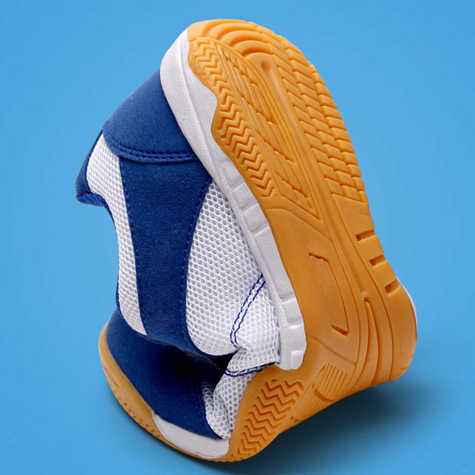 NGARY Zapatillas de bádminton para hombre, de malla, transpirables, profesionales, ligeras, para voleibol, entrenamiento deportivo