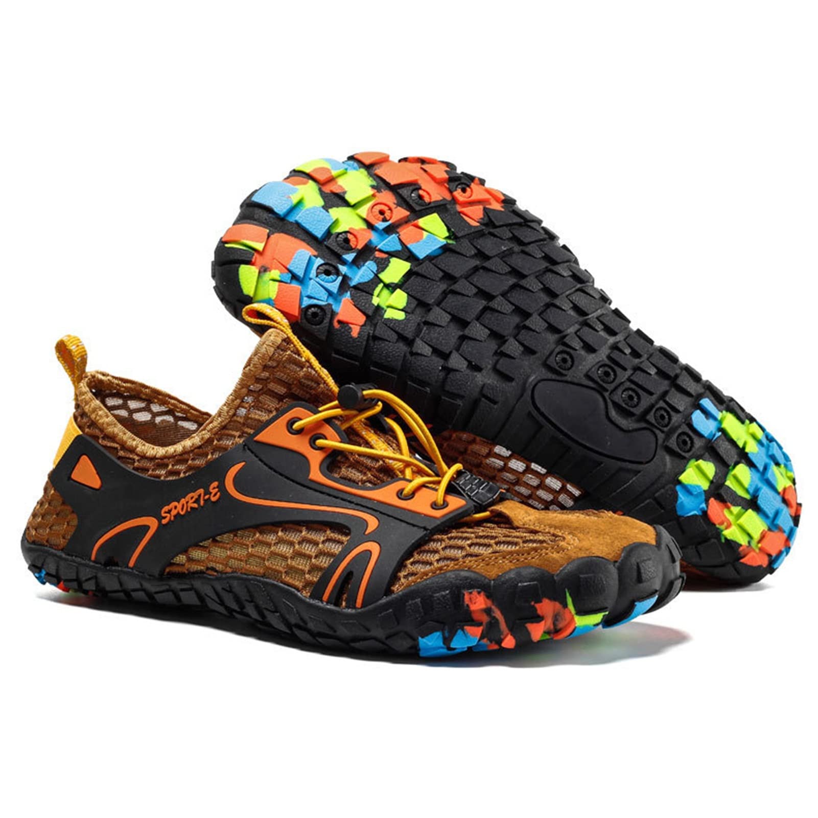 Adulto Spiaggia Surf Scarpe da Acqua,All'aperto Asciugatura Veloce Leggero Antiscivolo Acqua Scarpe a Piedi Nudi,Casuale Traspirante Piscina Scarpe da Bagno,Unisex