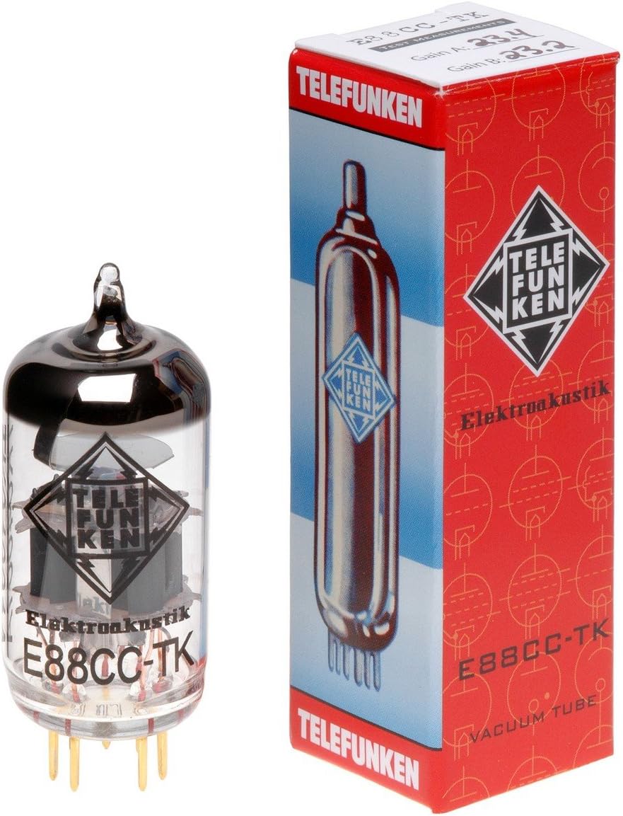 TELEFUNKEN Elektroakustik E88CC-TK | Pre Amp Tubes Offering Precise Imaging Unmatched Dynamics