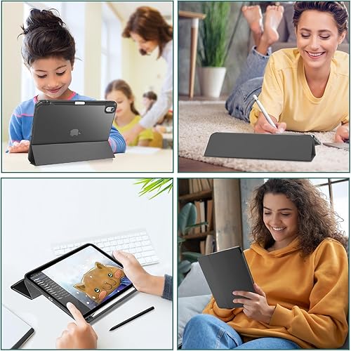 Vista 193 de ProCase Funda para iPad (A16) de 11ª generación de 11 pulgadas 2025/10ª generación de 10.9 pulgadas 2022 con soporte para lápices, funda híbrida Azul