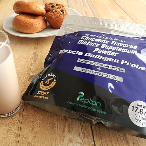 Miniatura 2 de Muscle Colllagen Proteína Péptidos de Colágeno en Polvo Suplemento dietético con sabor a chocolate Proteína de suero en polvo Hecho en Japón