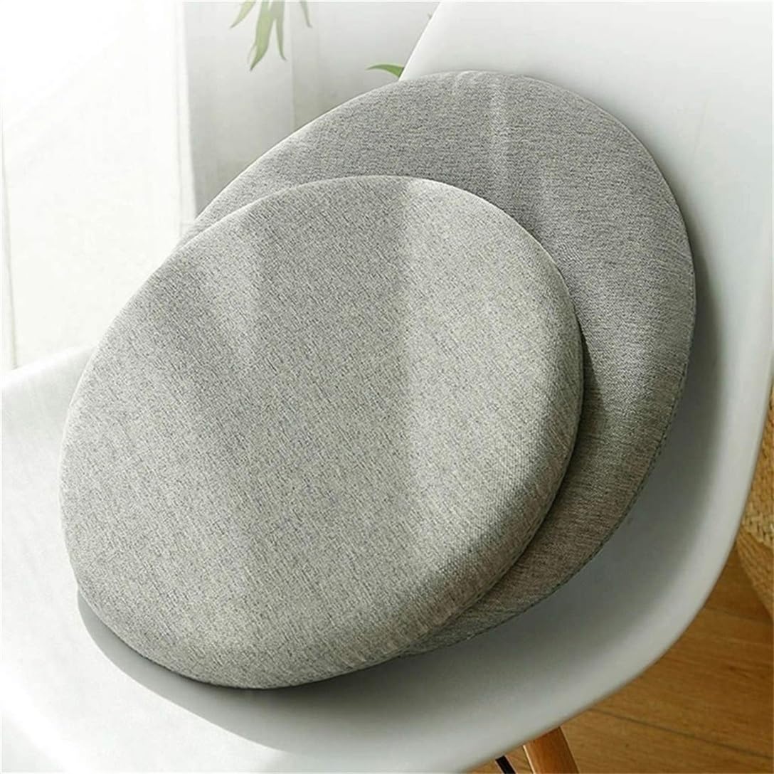 Cojín Redondo para Silla, cojín Redondo Suave de Espuma viscoelástica, Almohadillas Redondas para Silla con Cremallera para Exteriores, Taburete Alto, Comedor, Sala de Estar