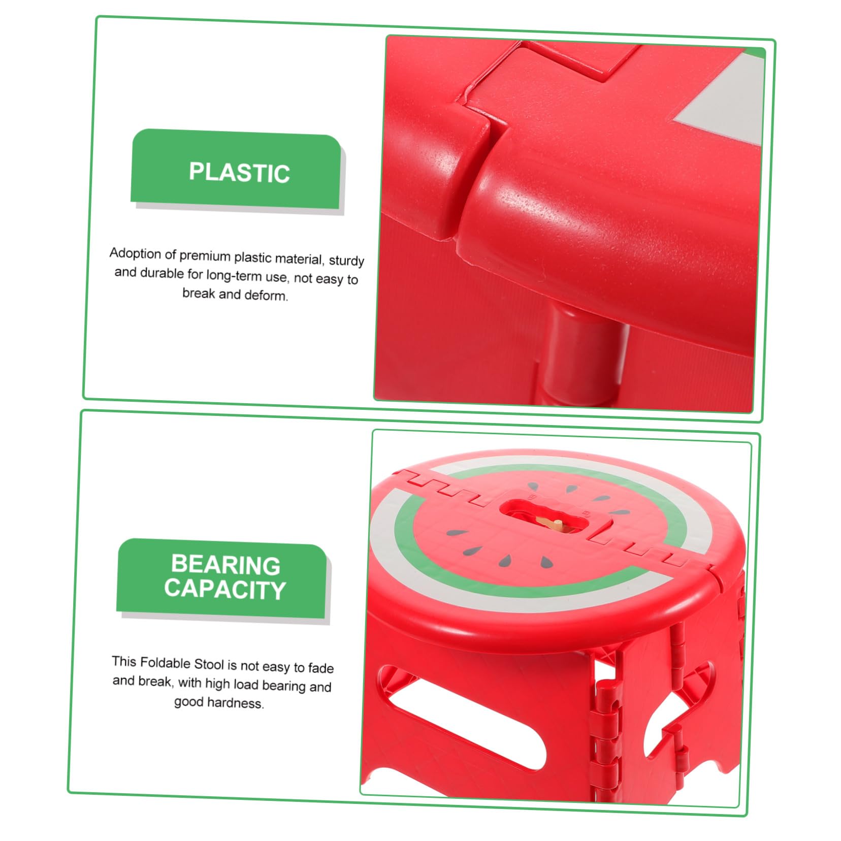 Sgabello in Plastica Resistente e Portatile Sgabellino Multiuso per Pesca Campeggio e Uso Domestico Design Sicuro e Pratico per Ragazzi e Ragazze