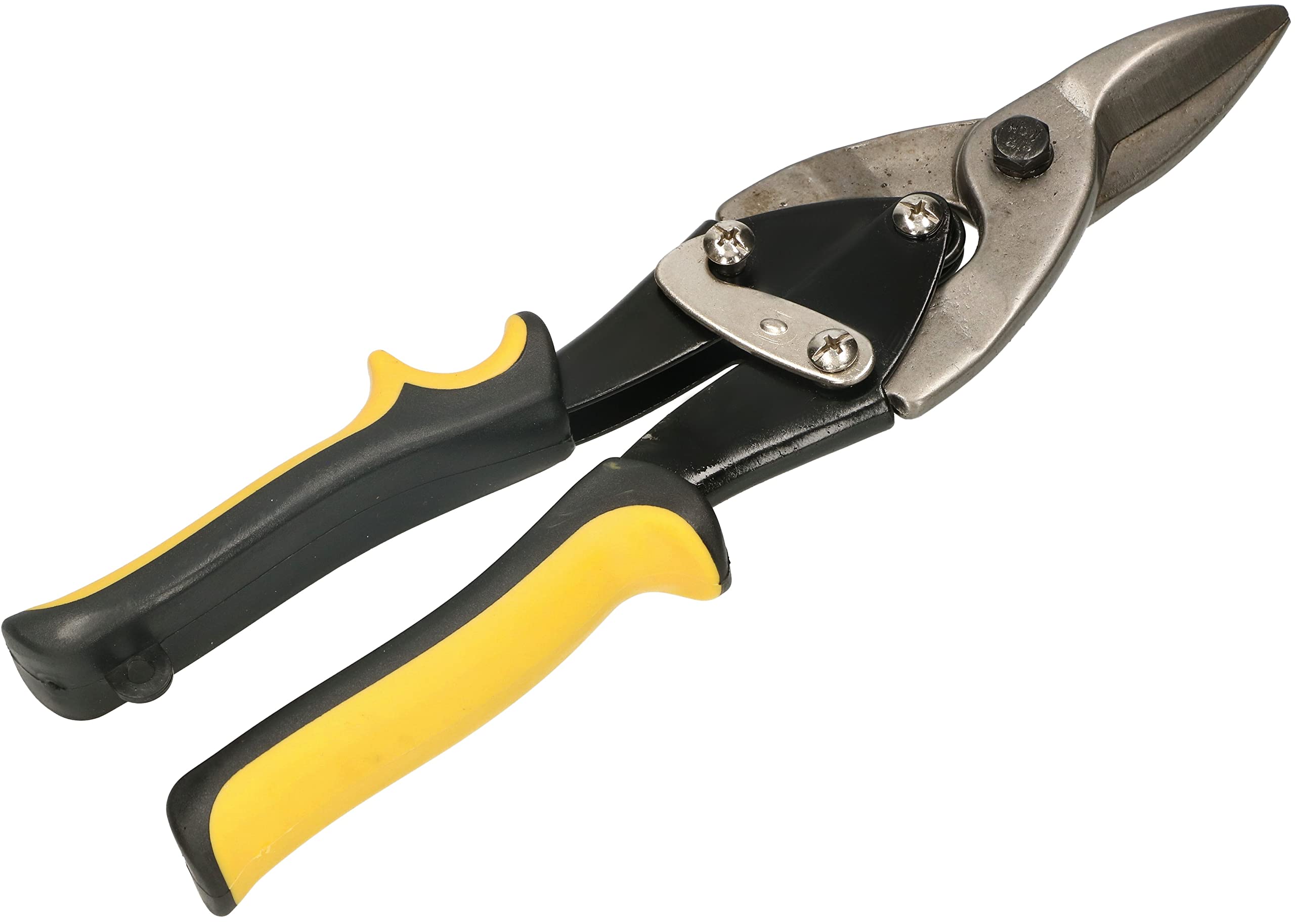 KOTARBAU® Tijeras hojalatero recta izquierda derecha 250 mm, Tijeras de chapa de acero CrV con cierre