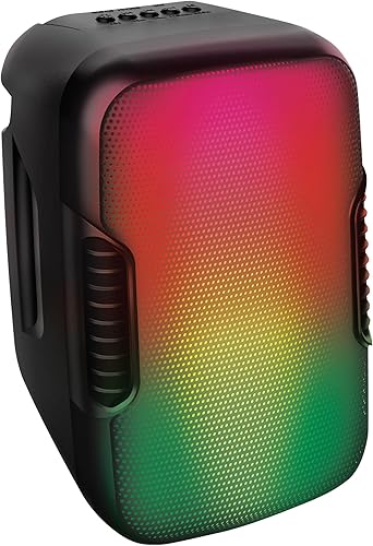 Coby Altavoz inalámbrico definitivo 5 modos de iluminación, audio de alta fidelidad, diseño apto para viajes, hasta 6 horas de tiempo total de