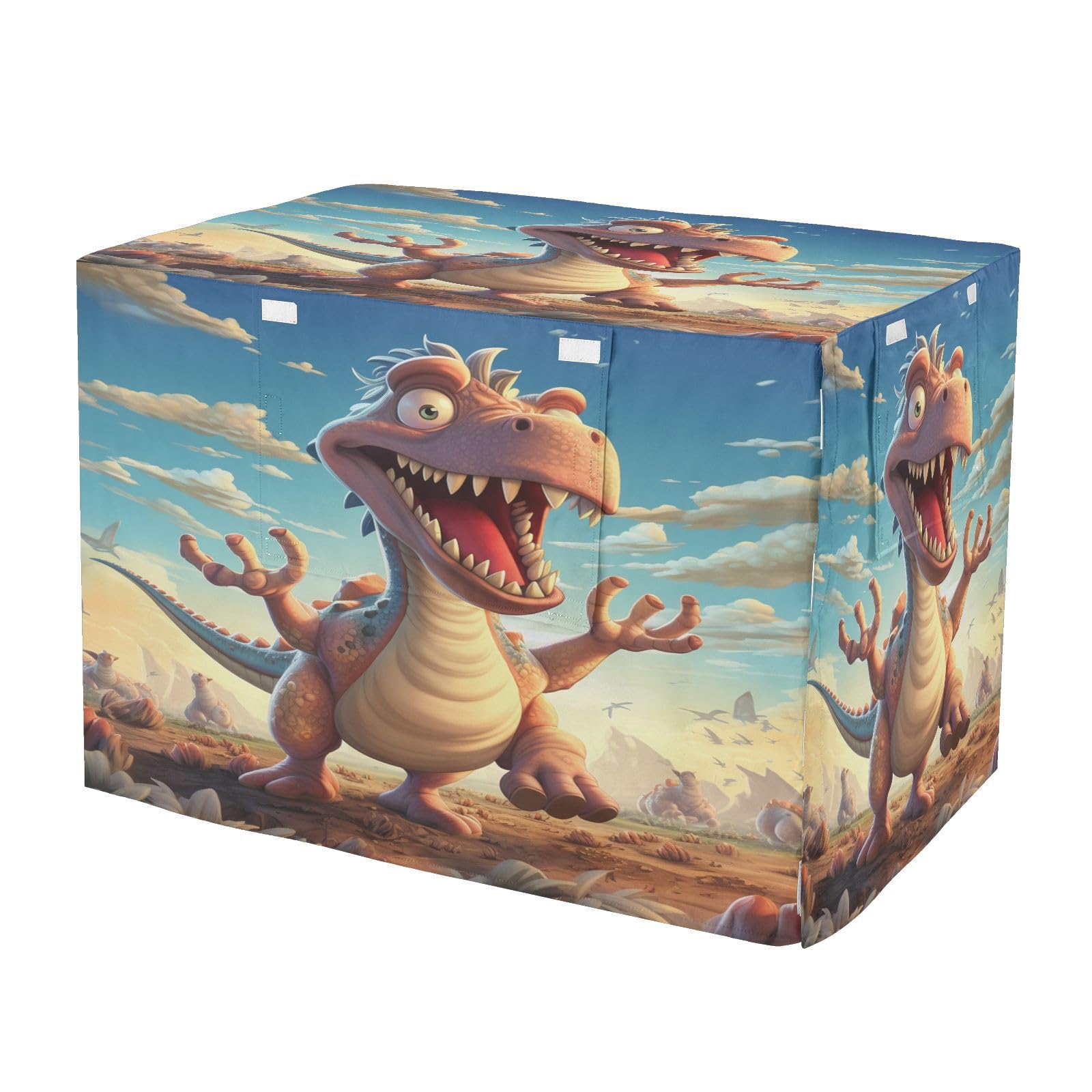 KAAVIYO Cartoon Cute Dinosaur Dog Cat Crate Cover,Waterproof Pet Kennel Covers for Animals Cages Indoor Outdoor