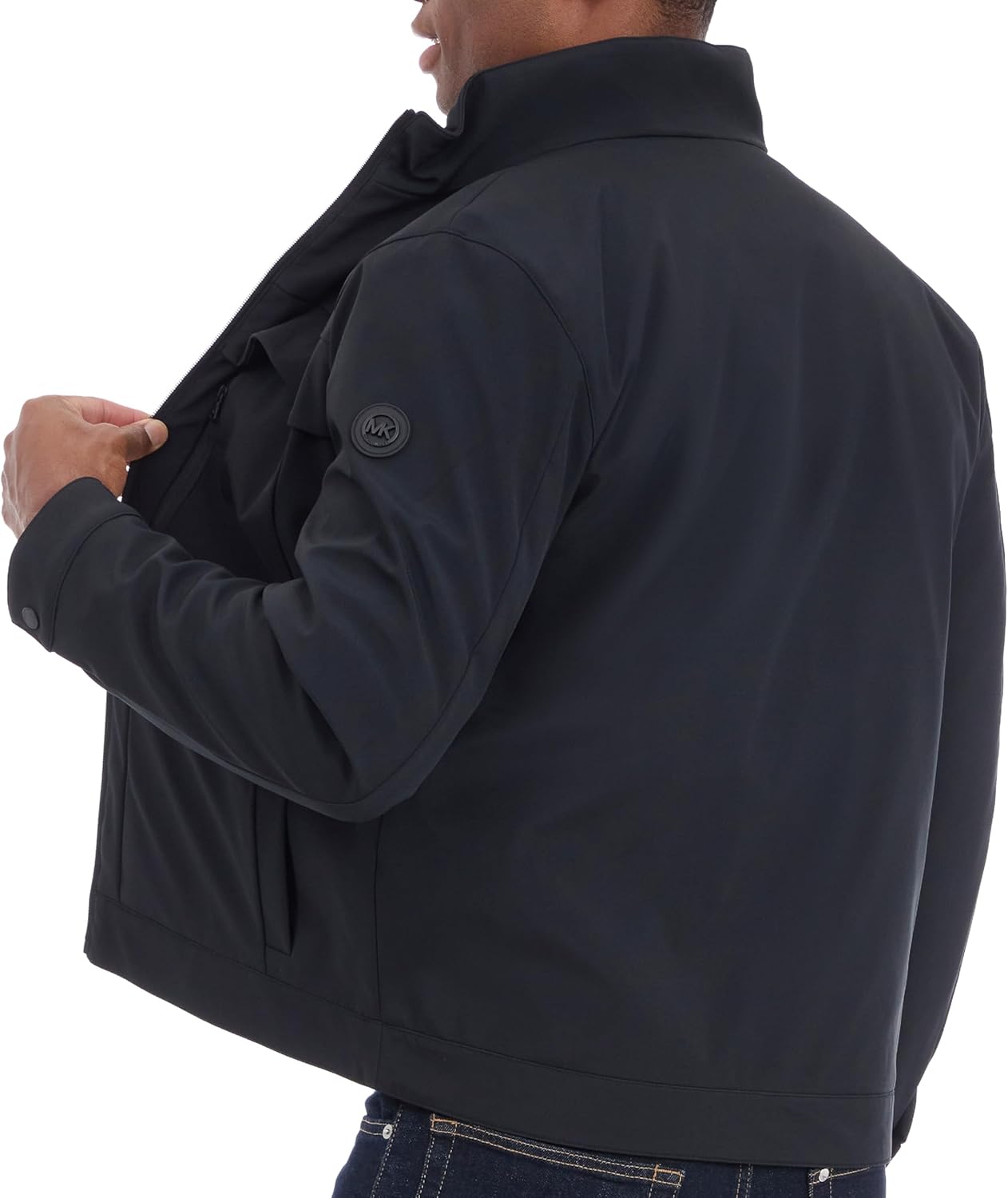 Michael Kors mens Soft Shell Jacket, Wind and Water Resistant Coat - Image 5