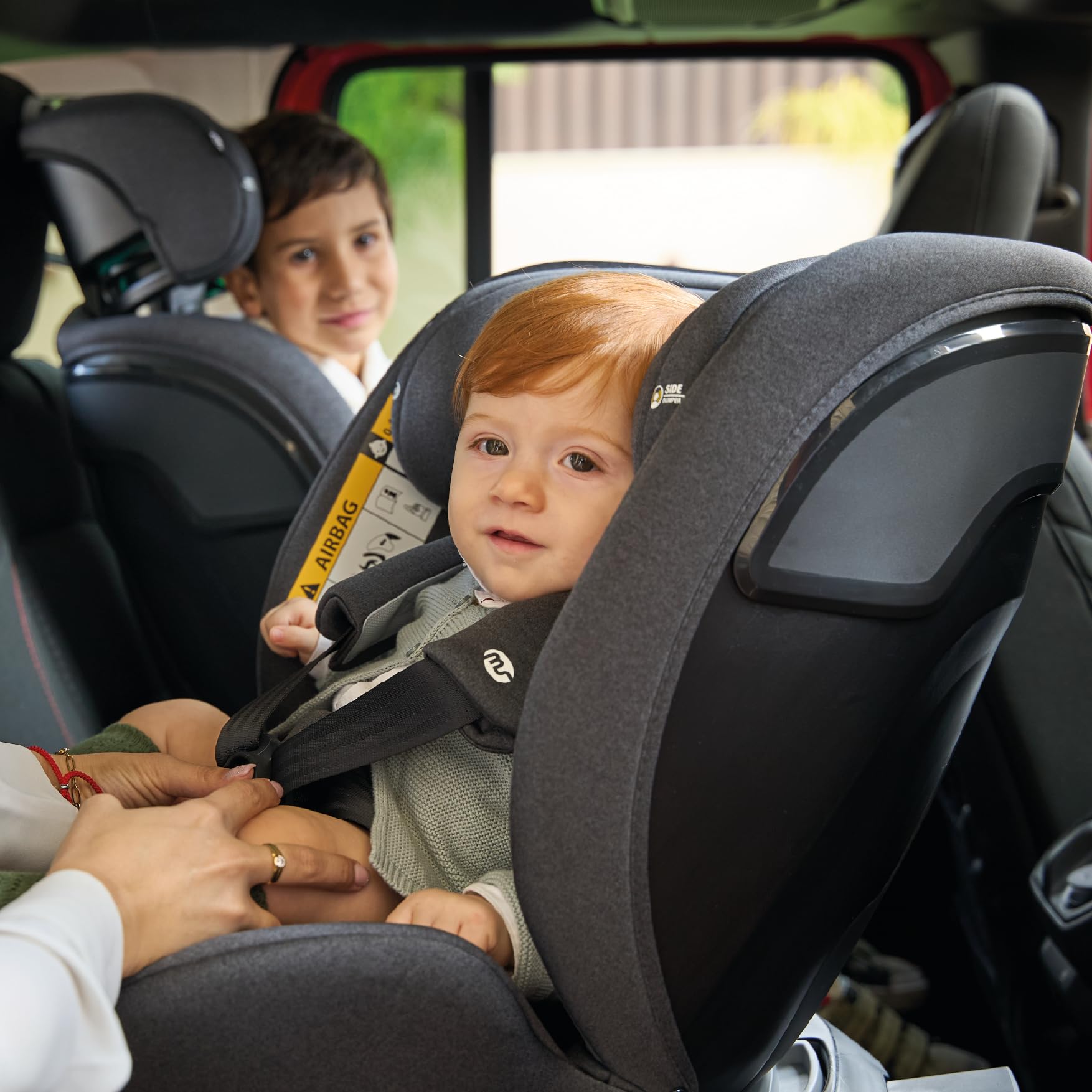 MS BabyWorld – DENVER e CAPRI – Seggiolino auto I-Size Gruppo 0/1/2/3 | 40-150 cm | Isofix e Top Tether | Dalla nascita ai 12 anni (0-36 kg) | Senso contrario di marcia fino a 18 kg | Universale 360º