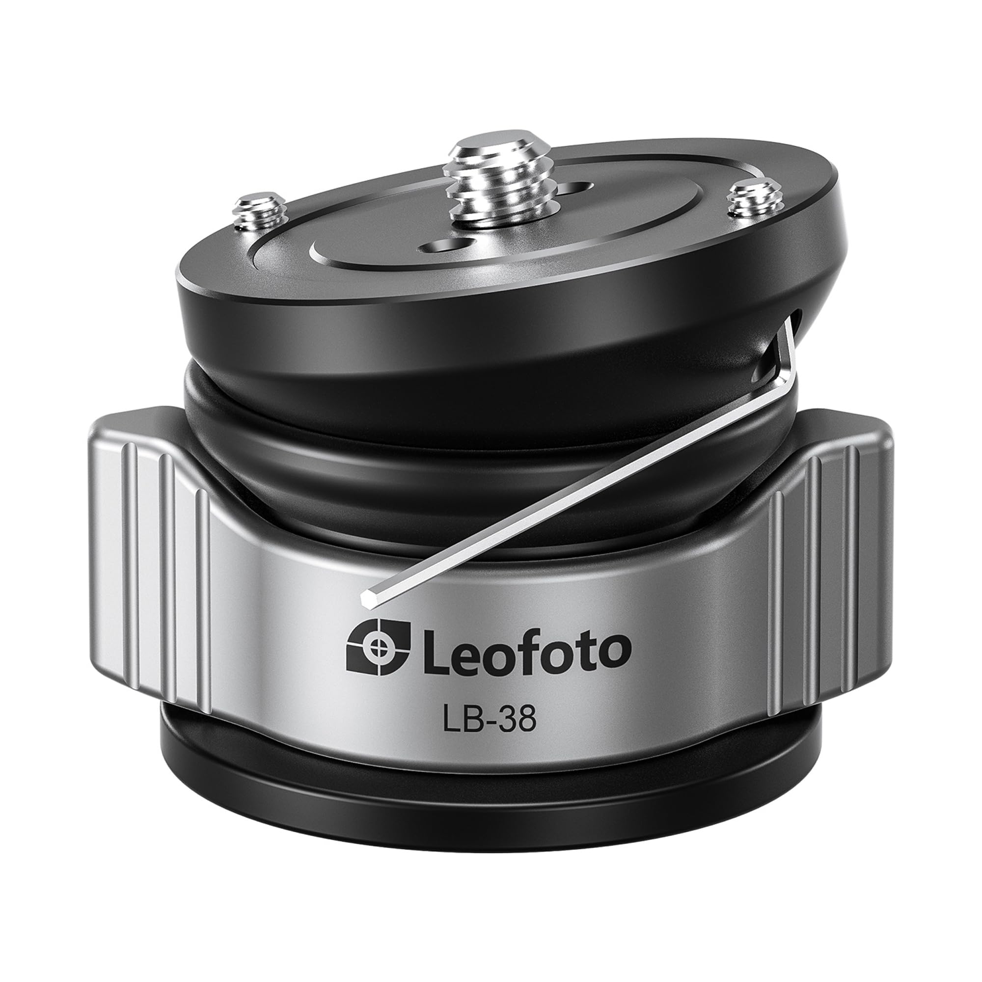 Leofoto LB-38 38mm Leveling Base for Tripod w Butterfly Lock Collar 6.6lb Max Load +/-10° Tilt