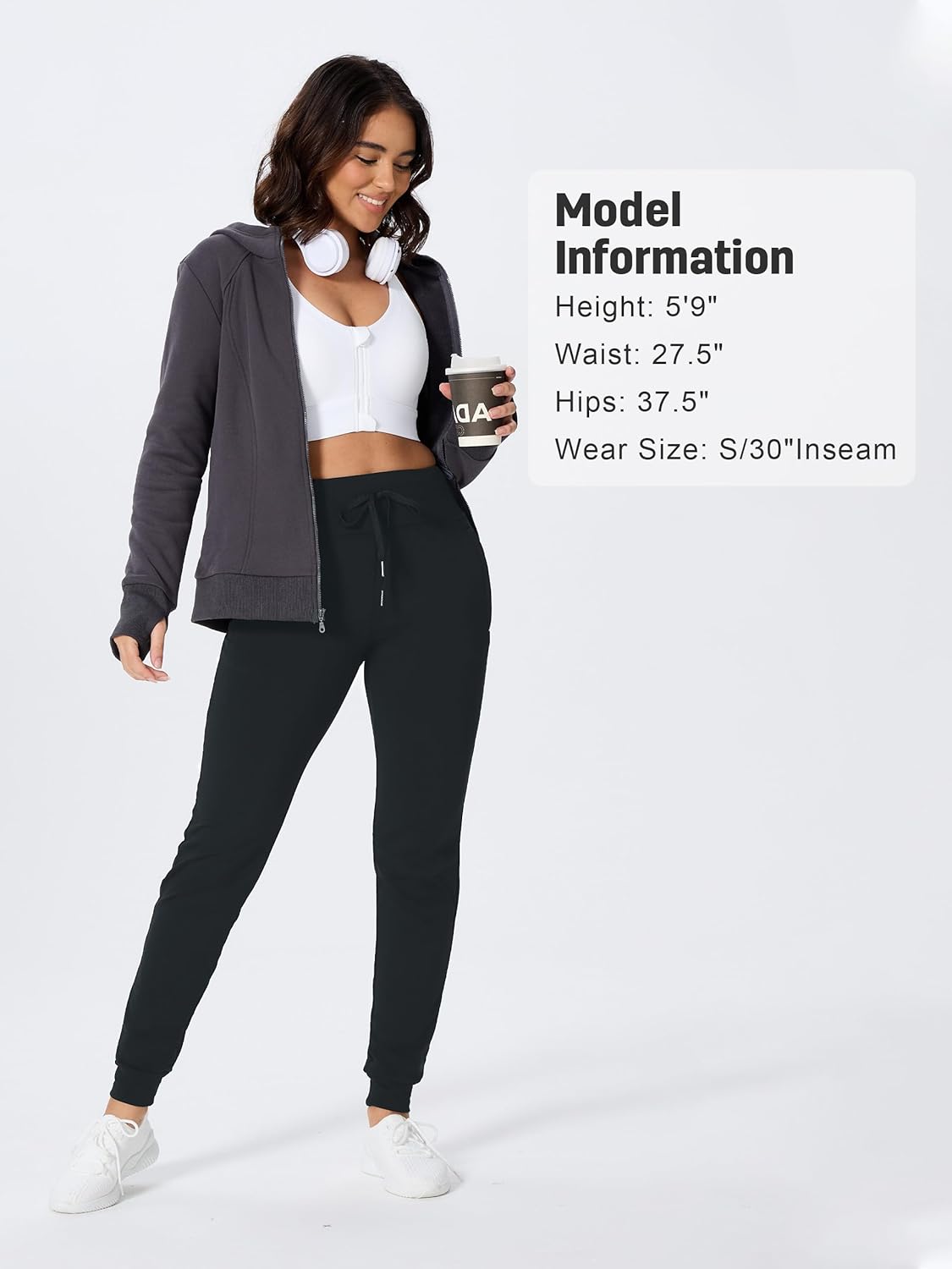 SEVEGO Women 30"/32"/34"/36"/38" Tall Inseam Fleece Lined Joggers Water Resistant Hiking Pants with Zipper Pockets - Image 7