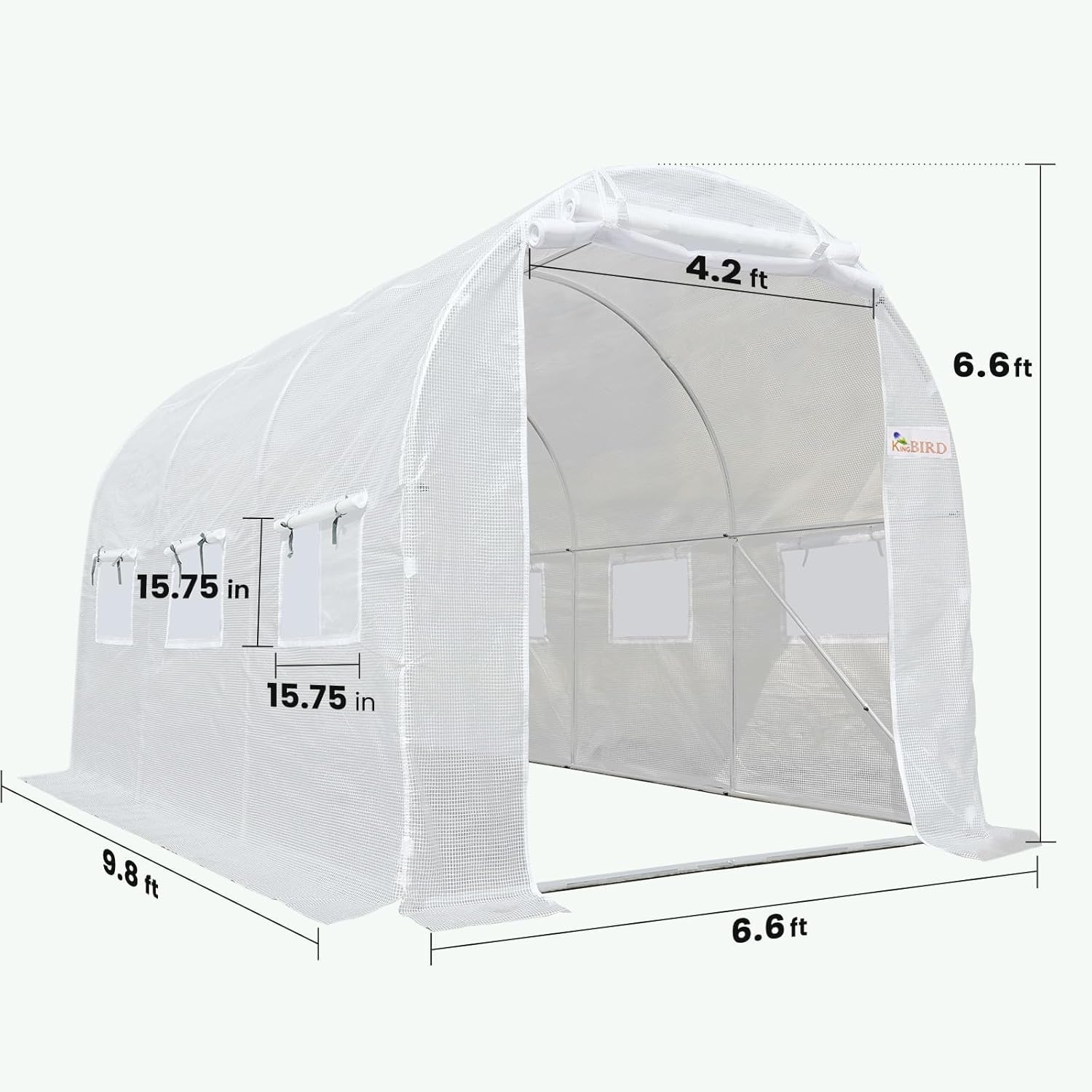 Greenhouse dimensions diagram