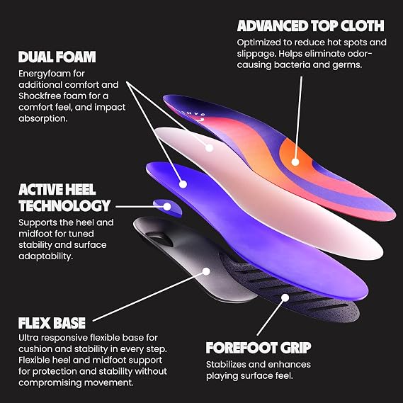 Move Game Day Insoles Support M 17-17.5 / WM 18.5-19