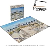 Vista 6 de Heritage Puzzle Inc. Wild Dunes - Rompecabezas de 1000 piezas con temática de playa para adultos, rompecabezas oceánicos, 30 x 24 pulgadas, cartón